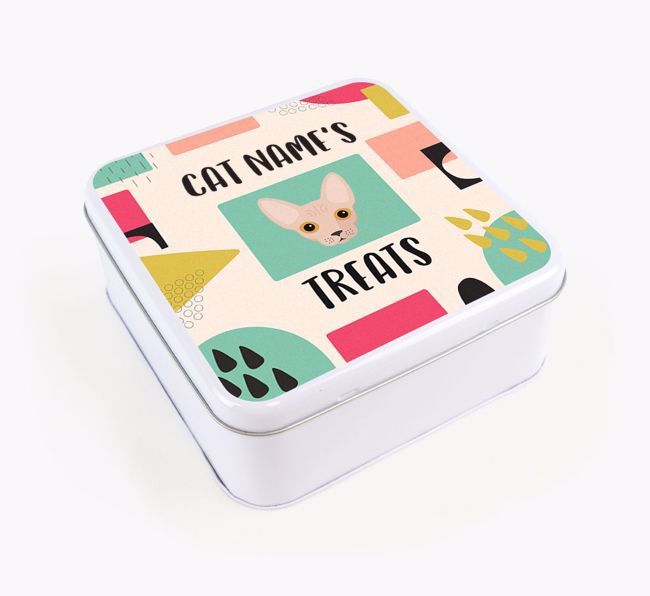 'Abstract Design' - Personalised Treat Tin for Your {breedFullName}